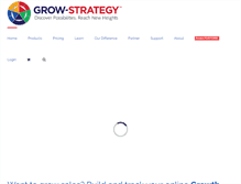 Tablet Screenshot of grow-strategy.com